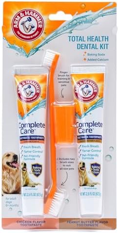 Arm & Hammer Complete Care Dog Dental Kit, 2 Flavors, 2.5 Oz Each