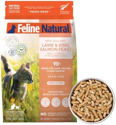 Feline Natural - High Protein Freeze Dried Dry Cat Food with 98% Meat