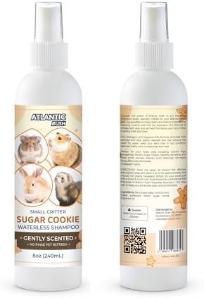 Atlantic Rush Waterless Shampoo for Small Pets- 8oz Spray (Sugar Cookie)