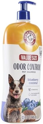 Arm & Hammer Odor Control Dog Shampoo, Blueberry Coconut, 32 Fl Oz