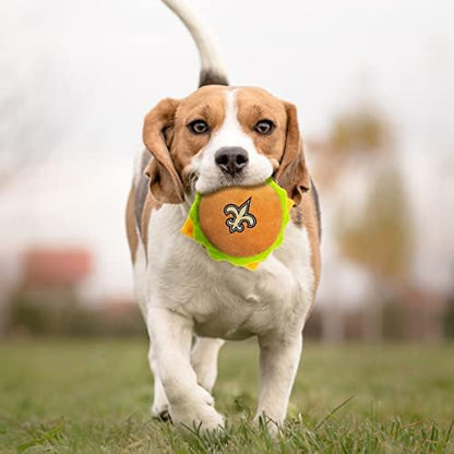 NFL New Orleans Saints Cheese Burger Plush Dog & CAT Squeak Toy - Cutest Stadium HAMBERGER Snack Plush Toy for Dogs & Cats with Inner Squeaker & Beautiful Football Team Name/Logo