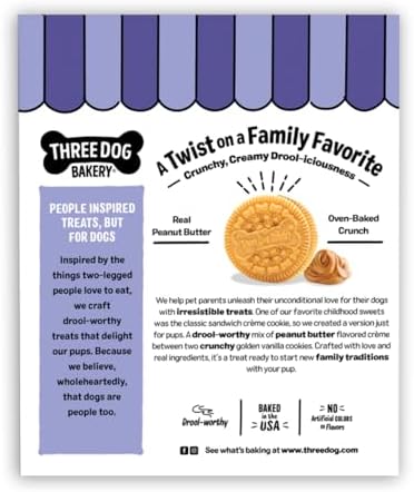 Three Dog Bakery Lick'n Crunch! Dog Treats - 13 oz