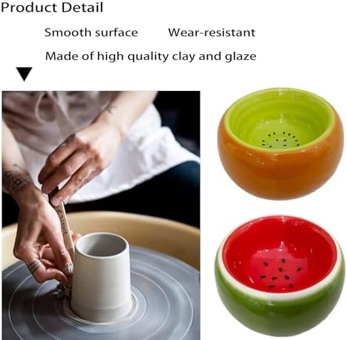 Hamiledyi 2PCS Hamster Bowl Ceramic Food Water Feeding Dish for Dwarf Syrian Hamsters Gerbils Rats Mice Sugar Glider