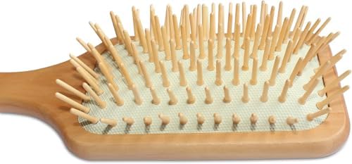 Mars Professional Mane and Tail Wood Pin Brush for Horses, Wooden Pins, Wooden Handle, Made in Germany