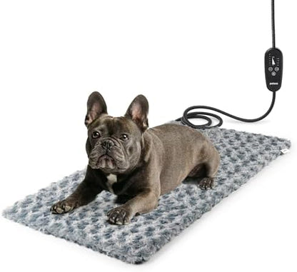Adjustable Temperature Dog Heating Pad, 29.5"x17.7", 75W, Light Gray