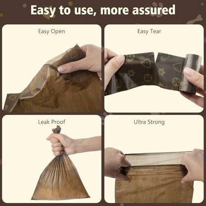 Dog Poop Bags with Dispenser 18 Rolls 270 Count Pet Waste Bags Strong Thick