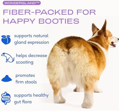 Native Pet WonderGland - Dog Anal Gland Supplement - Promotes Firm Stools, Natural Gland Expression to Help Reduce Scooting - Fiber Food Topper with Miscanthus Grass, Pumpkin & Probiotics - 60 Scoops