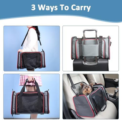 Soft-Sided Kennel Pet Carrier, Airline Approved Travel Handbag