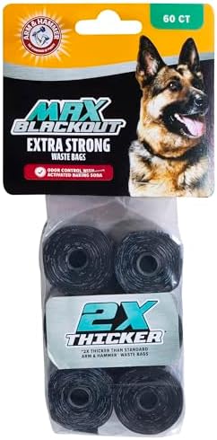 Arm & Hammer Max Blackout Dog Waste Bags 60 CT