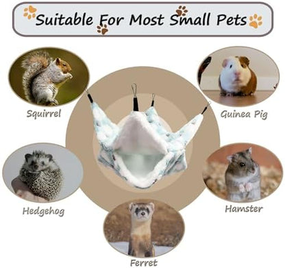 Guinea Pig Hammock for Cage 13.3X13.3,Sugar Glider Hammock,Reusable