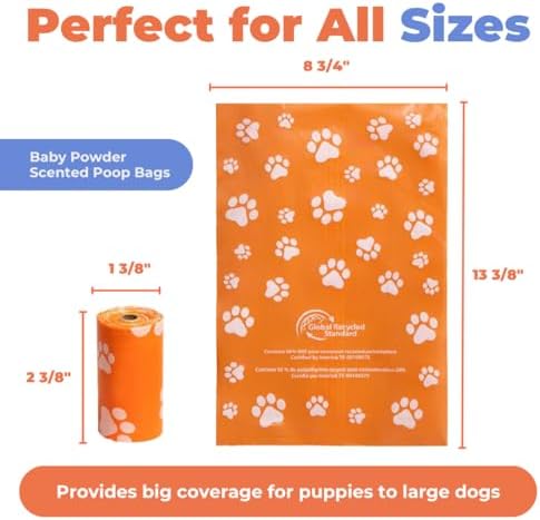 Best Pet Supplies GRS Poop Bags for Dogs - Mixed Colors, 150 Count