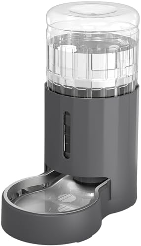 JUNSPOW Cat Water Dispenser and Stainless Steel Bowl