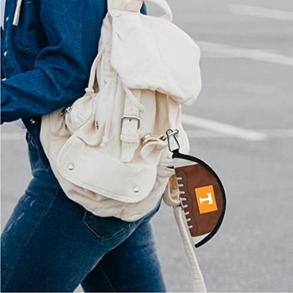 Pets First NCAA Tennessee Volunteers Collapsible Dog Travel Bowl, Food and Water Bowl for Dogs & Cats. Lightweight Leak-Proof Pet Bowl for Travel with Football Field & Pebble-Grain Design