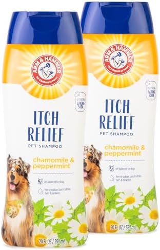Arm & Hammer Itch Relief Dog Shampoo, Chamomile & Peppermint, 20 Oz, 2-Pk