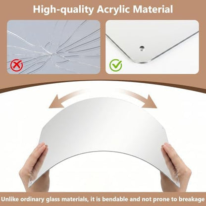 U0U Acrylic Horse Mirror,Safe Horse Toys for Horses to Play with,16.92x12.99 inch Stable Mirror for Horses to Play and Horse Enrichment Toys (16.92 x 12.99 inches/1pcs)