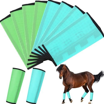 8 Pcs UV Mesh Horse Fly Boots