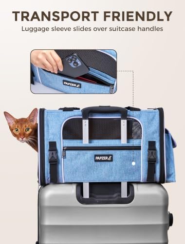 Soft Sided Pet Carrier, Travel Friendly, Small to Medium Cats 15 lbs