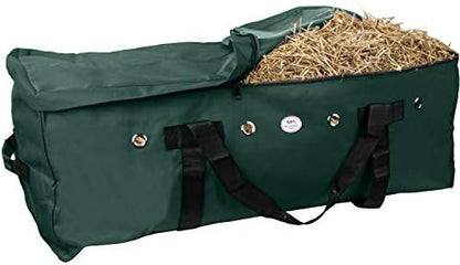 Majestic Ally 1200 D Nylon Fabric Large 44” x 20” x 16” and Extra Large 52" x 27" x21" Heavy-Duty Hay Bale Storage Bag (Hunter Green, Large) (Pack of 2)