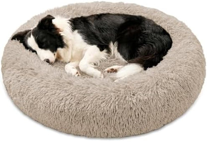 JOLLYVOGUE Washable Dog Bed Medium Size Dog, 31 Inch Donut Medium Pet Bed