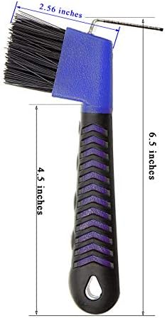 BOTH WINNERS Horse Hoof Pick Brush with Soft Touch Handle (Royal Blue)