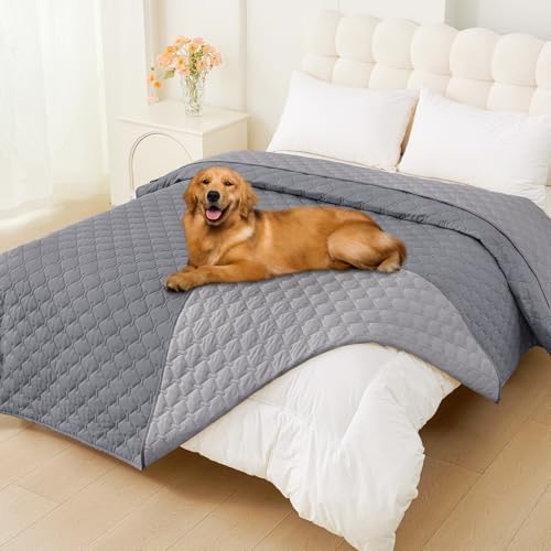 Smiry Waterproof Dog Bed Cover Blanket, Reversible Pet Blanket