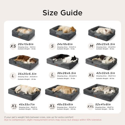 Bedsure Orthopedic XL Pro Dog Bed Extra Large with Removable Washable Cover