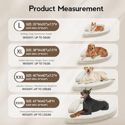 MEKIY Orthopedic Waterproof Dog Bed with Sides for Extra Large Sizes Dogs