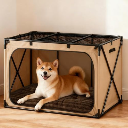 FURTIME Washable XL Dog Bed for Extra Large Dogs, Deluxe Dog Crate Beds