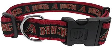 MLB Arizona Diamondbacks Licensed PET COLLAR- Heavy-Duty, Strong, and Durable Dog Collar. Available in 29 Baseball Teams and 4 Sizes
