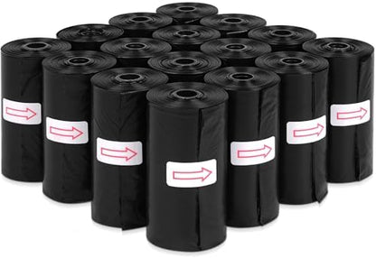 Toplive Dog Waste Bags, Poop Bags for Dogs, Extra Thick Strong Leak-Proof Doggy Bags 16 Rolls (240 Bags), Black