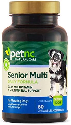 PetNC Senior Multi Chewables for Dogs, Daily Vitamins, 60 Count