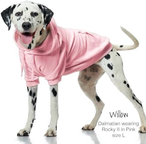 Pet Passion Rocky II Dog Hoodie, Pink, Large