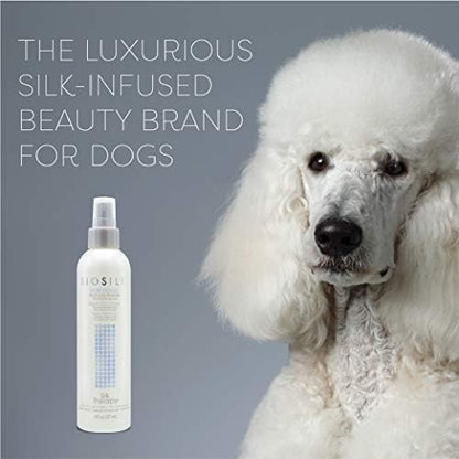BioSilk for Dogs Silk Therapy Waterless Dog Shampoo Spray, 8 Fl Oz