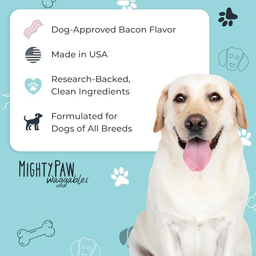 Mighty Paw Dog Allergy Chews, Itch Relief & Immune Support, 120ct