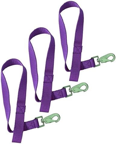Majestic Ally Pack of 3 Horse Bucket Strap Hangers – Practical and Easy Design for Indoor or Outdoor Use -Set of 3,-1"x22"