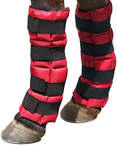Harrison Howard Ice Boot for Horse Cool Gel Pack Leg Wrap for Treating Full Leg, Knee, Hock Injuries Reusable Ice Cooling Therapy