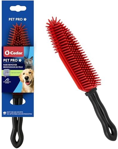 O-Cedar Pet Pro Hair Remover | Electrostatic Pet Hair Removal Brush for Furniture & Carpets | Reusable & Rinse Clean | No Sticky Sheets or Refills
