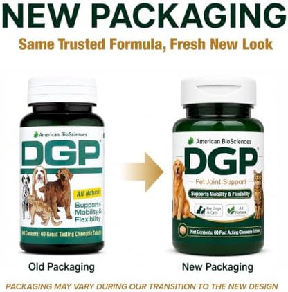 DGP Dog Joint Supplement for Mobility & Flexibility, 60 Chewable Tablets