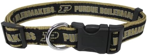 Pets First Collegiate PET Collar New Version Purdue Boilermakers Dog Collar, Size Medium. Best Sports Team Color for Dogs & Cats. A Shiny & Colorful Dog & Cat Collar Licensed by The NCAA