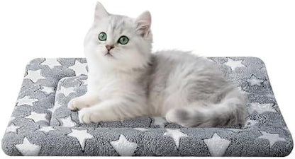Dog Bed Mat for Crate, Soft Kennel Pad, Durable Comfort Mat for Dogs and Cats, Home and Crate Use (Gray, 18"*14"*1.5")