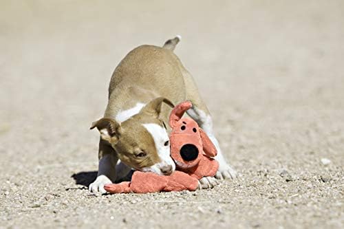Multipet Original Loofa Dog Plush Toy - Squeaky Toy for All Dogs - Extra Soft Plush - Stuffed Animal Dog Toys for Playing - Cute Dog Pet Toy (1 Count, 12”, Random Color Surprise)