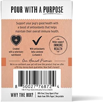 The Honest Kitchen Human Grade Functional Pour Overs: Immune Support - Beef Stew Dog Food Topper, 5.5 oz x12