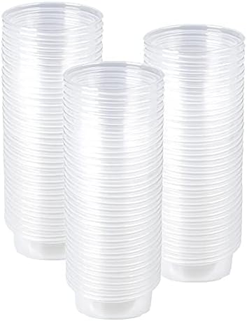 100Pcs Crested Gecko Food Dish, 0.5oz Plastic Reptile Feeding Cups