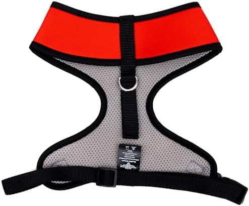 Disney Pet Harness, Dog Collar Plastic Buckle, Mickey Mouse Smiling Face Red Black