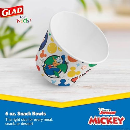 Glad Disney Mickey and Friends Disposable Snack Bowls, 6 Oz, 32 Ct, 10-Pk