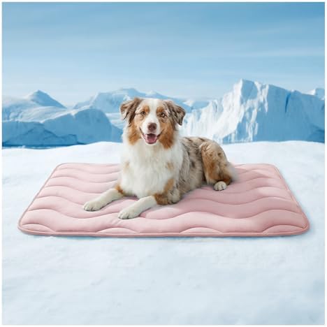 furrybaby Dog Cooling Mat,Self Cooling Mat for Large Dogs& Cats,Pink