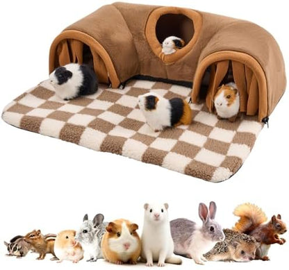 Avont Guinea Pig Tunnel, Small Animal Hideaway Tube Toy