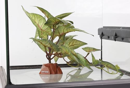 Reptile Fake Plants Terrarium Decor fit Leopard Gecko Snake