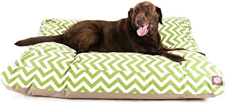 Majestic Pet Rectangular Dog Bed, Medium, 36x29x4 in, Washable, Gray