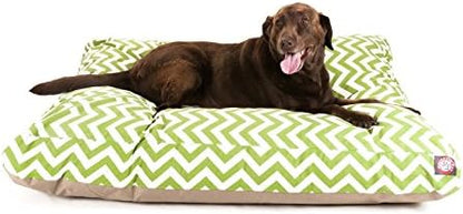 Majestic Pet Rectangular Dog Bed, Medium, 36x29x4 in, Washable, Gray